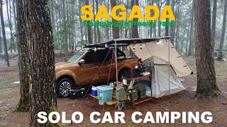 SOLO CAR CAMPING  Ep13 Sagada Mountain Province  Camping in heavy rain [upl. by Assiruam83]