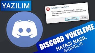 Discord Yükleme Hatası Çözümü  2019 [upl. by Masuh]