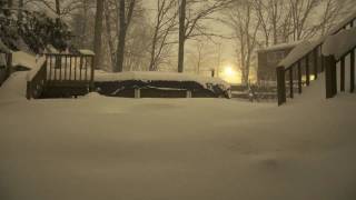 24 hour time lapse of the 225  226 snow [upl. by Enelrac]