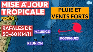 Tempête tropicale Ancha Quels impacts sur l’île Maurice Rodrigues et la Réunion [upl. by Styles]