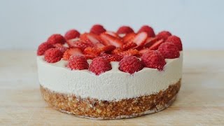 RAW VEGAN CHEESECAKE [upl. by Nagiam295]