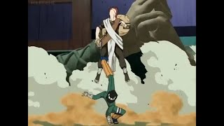 Rock Lee vs Gaara  Naruto   English Dub [upl. by Aracat]