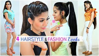 4 Easy HAIRSTYLE amp FASHION Looks For TeenageCollege Girls  Partylook Beauty Anaysa [upl. by Ledba]