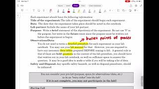 Lab Notebook Guidelines [upl. by Swain]