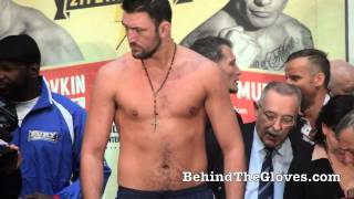 Hughie Fury vs Andriy Rudenko WEIGHIN FACE OFF [upl. by Epolulot]