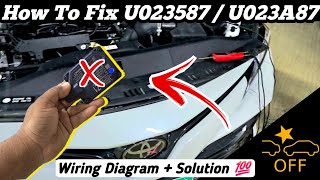 How To Fix Pre Collision System Malfunction Toyota U023587  U023A87  Wiring  Solution 💯 [upl. by Netsuj]