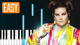 Netta  quotToyquot 100 EASY PIANO TUTORIAL [upl. by Dadirac821]