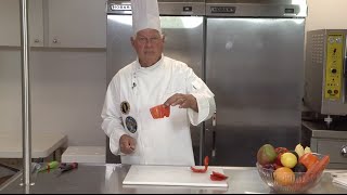 Family Nutrition Program  Slicing Bell Peppers [upl. by Weinshienk951]