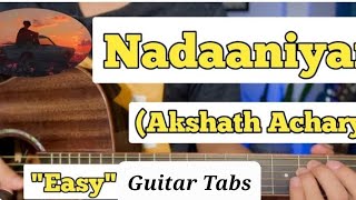 How to play Naadaniyaan song on guitar  Akshathyoutube viral guitar nadaniyaan music cover [upl. by Eusoj372]