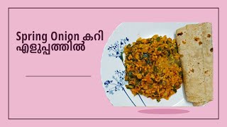 Spring Onion കറി എളുപ്പത്തിൽ Spring Onion Recipe [upl. by Arebma]