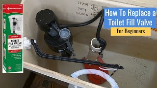 How to replace toilet fill valve  For Beginners [upl. by Eldreeda]