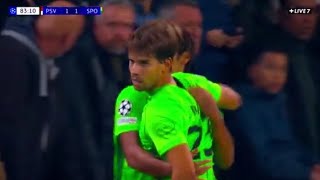 Daniel Braganca Goal PSV vs Sporting 11 All Goals and Extended Highlights [upl. by Eikcor94]