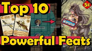 Top 10 Most Powerful Feats in DnD 5E [upl. by Idnahk]