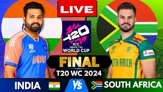 🔴 Live India vs South Africa T20 World Cup Final Match Score  Live Cricket Match Today IND vs SA [upl. by Suchta]