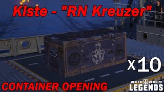 10x „RN Kreuzer“ Kisten Opening  World of Warships Legends [upl. by Belcher240]