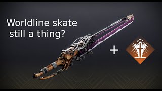 How to Worldline skate in The Witch Queen  Destiny 2 [upl. by Narhem159]