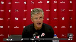 Kyle Whittingham Talks About Benching Isaac Wilson In Utah Footballs Loss To Houston [upl. by Elmira828]