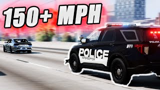 150 MPH Hyper Realistic Highway Police Chase [upl. by Godrich192]