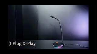 MeeTion RGB Gooseneck Gaming Microphone [upl. by Karlen]