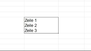 Mehrere Zeilen in einer Zelle  Zeilenumbruch Excel oder Open Office Calc [upl. by Aala]