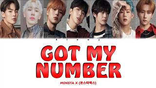 MONSTA X 몬스타엑스  GOT MY NUMBER ColorCodedHanRomEng [upl. by Polash]