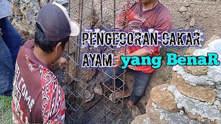 Cara cor cakar ayam pondasi rumah yang kuat [upl. by Aix28]