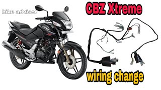 New Cbz Xtreme Wiring Change  how to wiring change CBZ Xtreme  wiring change  hero wiring  hero [upl. by Thursby]