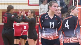 Top seeds Beekmantown and Plattsburgh dominate in Class B volleyball sectional semifinals [upl. by Sallee]