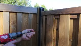 Installation advice How to Fit a Fence Panel in a Corner with DuraPost® [upl. by Attirehs]