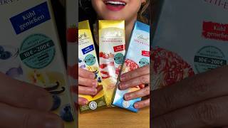 ASMR MUKBANG  LINDT CHOCOLATE STRAWBERRY AND YOGURT BLUEBERRY asmr mukbang eatingsounds [upl. by Dora47]