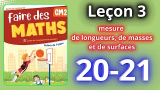 Faire des maths cm2 leçon 3 page 2021 [upl. by Lowery194]