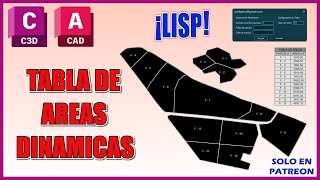 Autocad Lisp Area Parcelas [upl. by Lenard75]