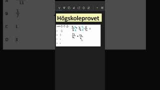 Högskoleprovet matematik högskoleprovet short utbildning tips tricks motivation shorts [upl. by Andri544]