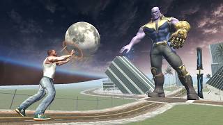 Franklin Fight Giant Thanos in Indian Bike Driving 3D [upl. by Carolynn]