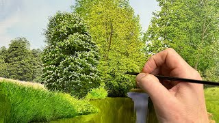 Painting realistic foliage [upl. by Cyril]