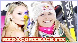 MegaComeback fixSkiLegende Vonn 40 fährt wieder [upl. by Oiratno]