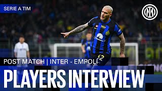 AUDERO AND DIMARCO  INTER 20 EMPOLI  PLAYERS INTERVIEW 🎙️⚫🔵 [upl. by Anihtyc]