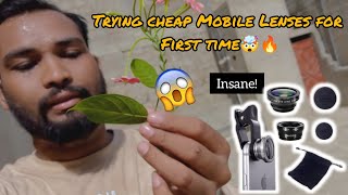 Trying Cheap Mobile Lenses For First Time 🤯🔥  Mobile Camera Lens  Zainu Ka Lifestyle [upl. by Tecil165]