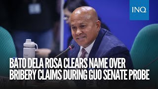 Bato dela Rosa clears name over bribery claims during Guo Senate probe [upl. by Eimmit]