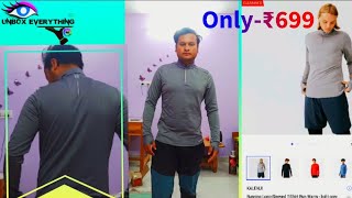 Kalenji Running Longsleeved Tshirt Run Warm  light grey  Decathlon clothes  Winter clothes [upl. by Zetes]