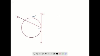 In Exercises 36 line t is tangent to the circle Find the indicated measure m ∠3 [upl. by Esiouqrut115]