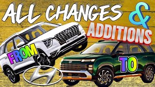 ALCAZAR 2024 Facelifts All Changes And Modifications 👿❤New Alcazar automobile newcreta hyundai [upl. by Eceryt]