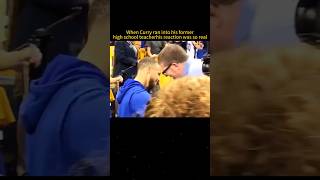 When Curry met his high school teacherhis reaction was so real shorts nba basketball curry [upl. by Lyndon962]