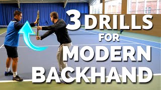 3 Drills For Modern One Handed Backhand in Tennis  Thiem Wawrinka Federer Backhand Technique [upl. by Ravaj]