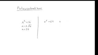 Matematik 2b Potensekvationer [upl. by Ethelbert]