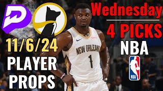 PRIZEPICKS UNDERDOG NBA WEDNESDAY 116 CORE PLAYER PROPS [upl. by Rentsch]