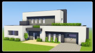 TUTO BELLE MAISON MODERNE FACILE A FAIRE  MINECRAFT [upl. by Arreic]