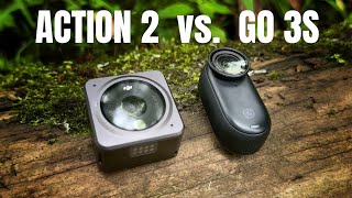 Insta360 Go 3S vs DJI Action 2  Best Small POV Action Camera [upl. by Elana]