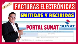 Como consultar facturas y boletas electrónicas emitidas y recibidas 👉PORTAL SUNAT  ACTUALIZADO [upl. by Lodovico193]