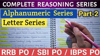 Alphanumeric Series✅  LETTER Series PART2 PreMains 🔥 bankexams2024 pre sbi ibps rbi [upl. by Ahsirtak]